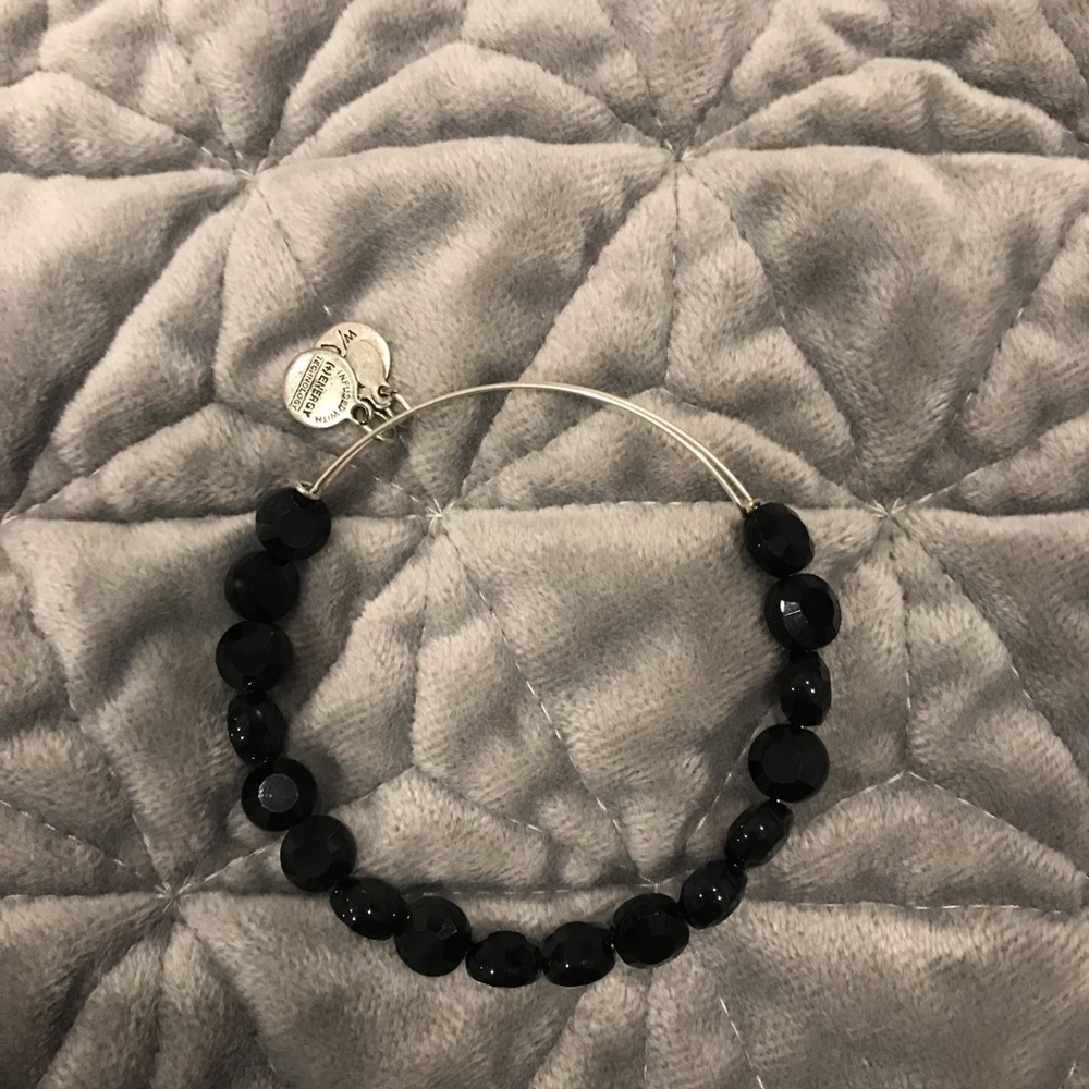 Alex and Ani bracelet black beaded bracelet